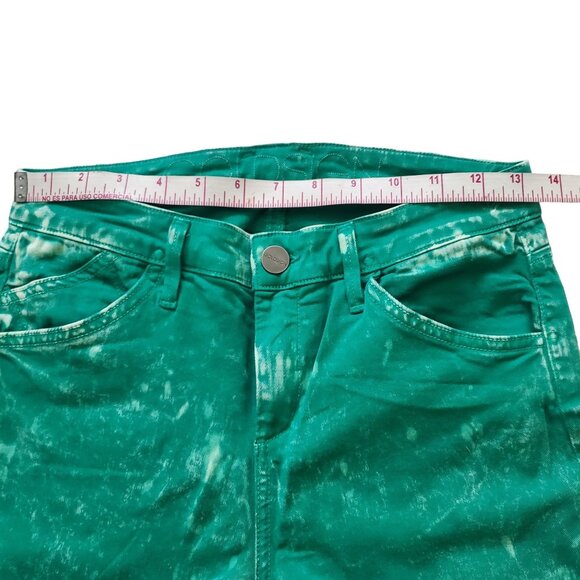 Goldsign Glam Women's ankle Bleached green 5 pockets denim Jeans Size 28 NWOT - Picture 4 of 15